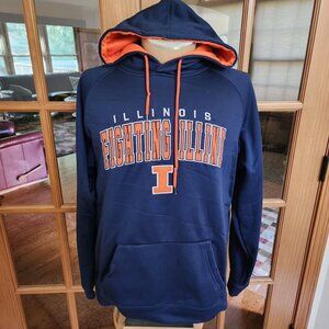 Fighting Illini Men's Illinois Pullover Hoodie Size Large